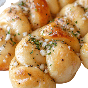 Golden garlic bread topped with melted cheese.