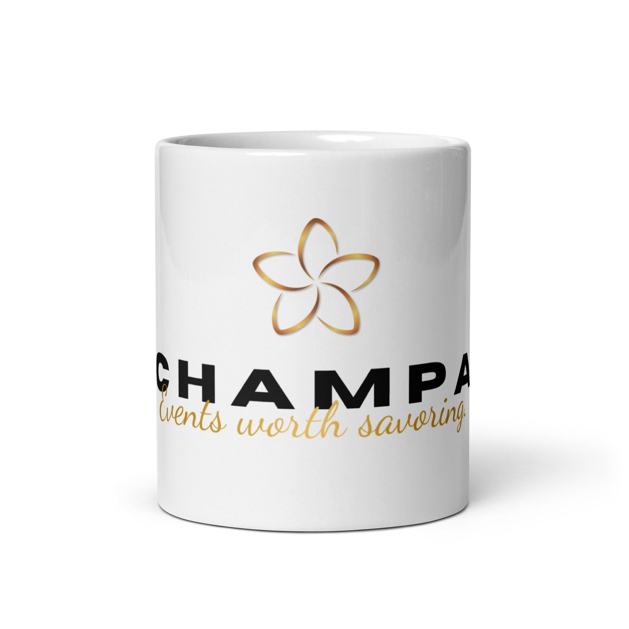 Champa White Glossy Mug - Image 5