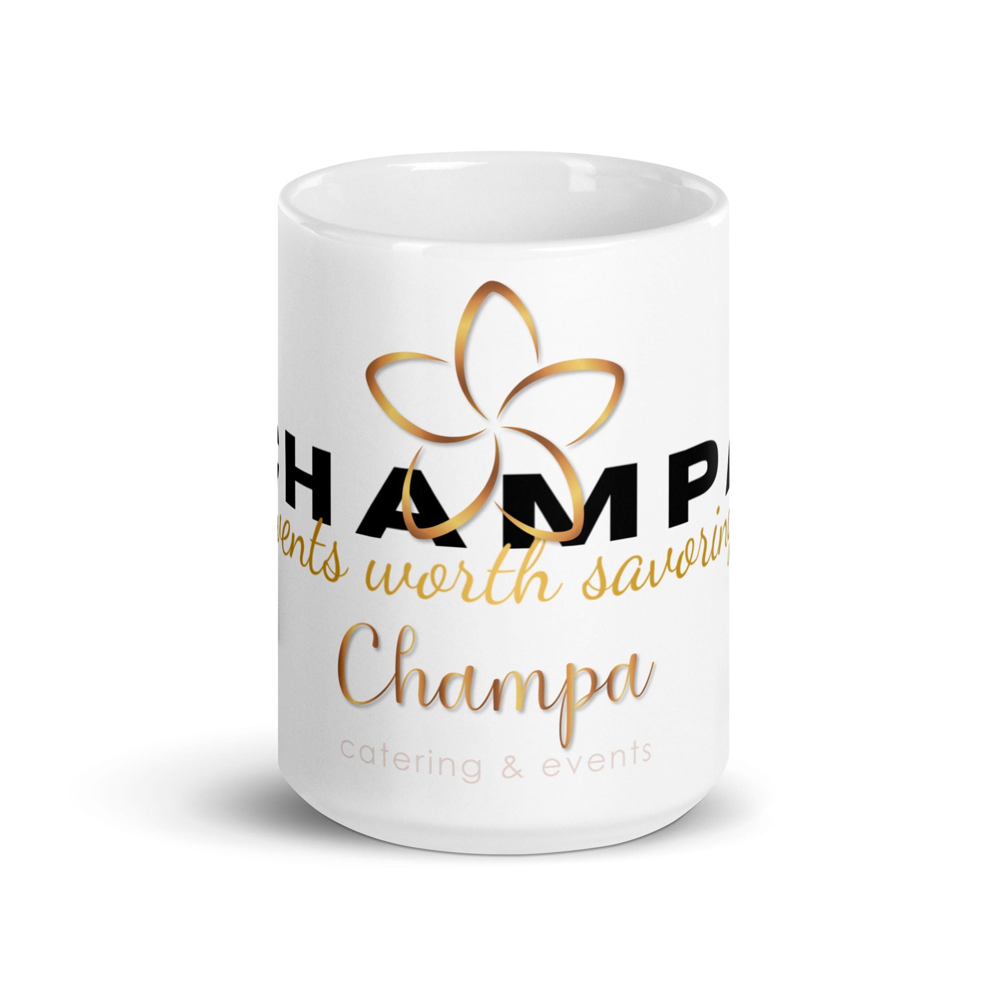 Champa White Glossy Mug - Image 2