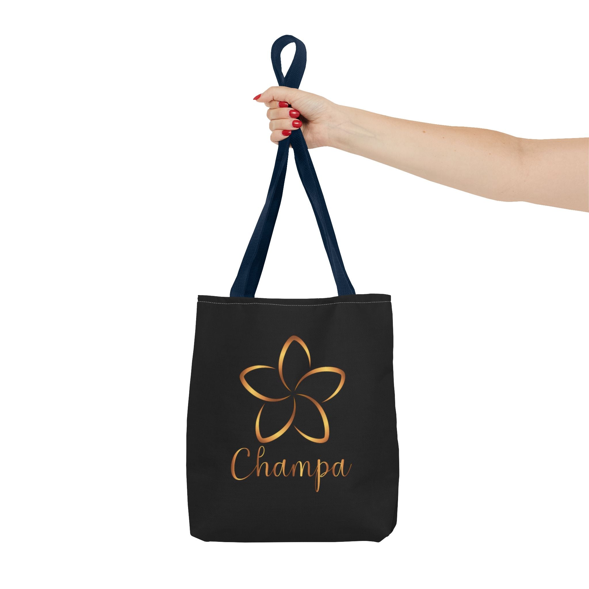 Champa Tote Bag | Inspirational Typography Canvas Tote - Image 20