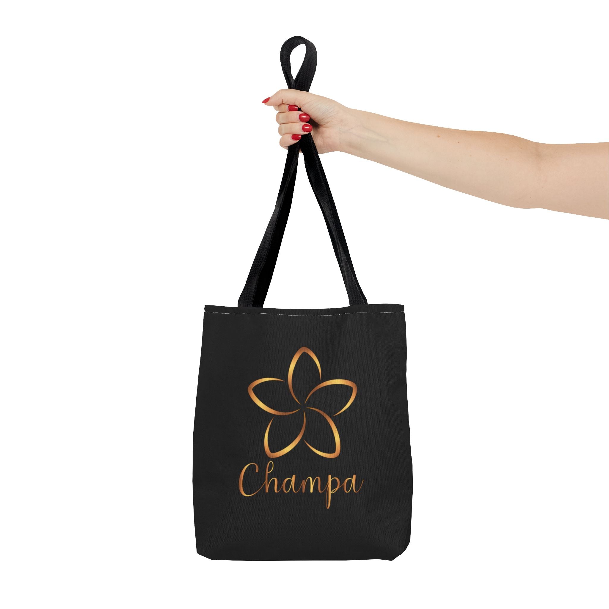 Champa Tote Bag | Inspirational Typography Canvas Tote - Image 4
