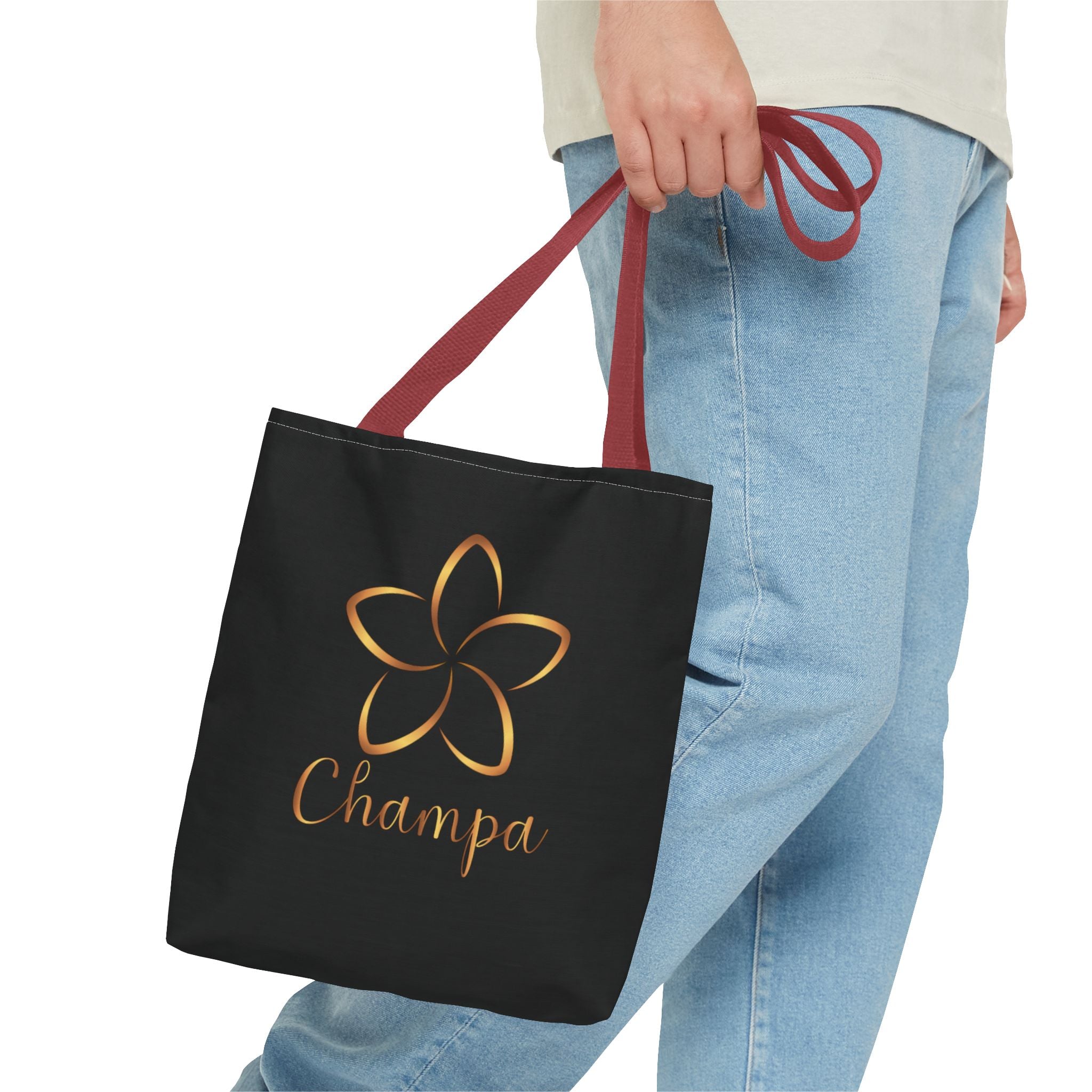 Champa Tote Bag | Inspirational Typography Canvas Tote - Image 7