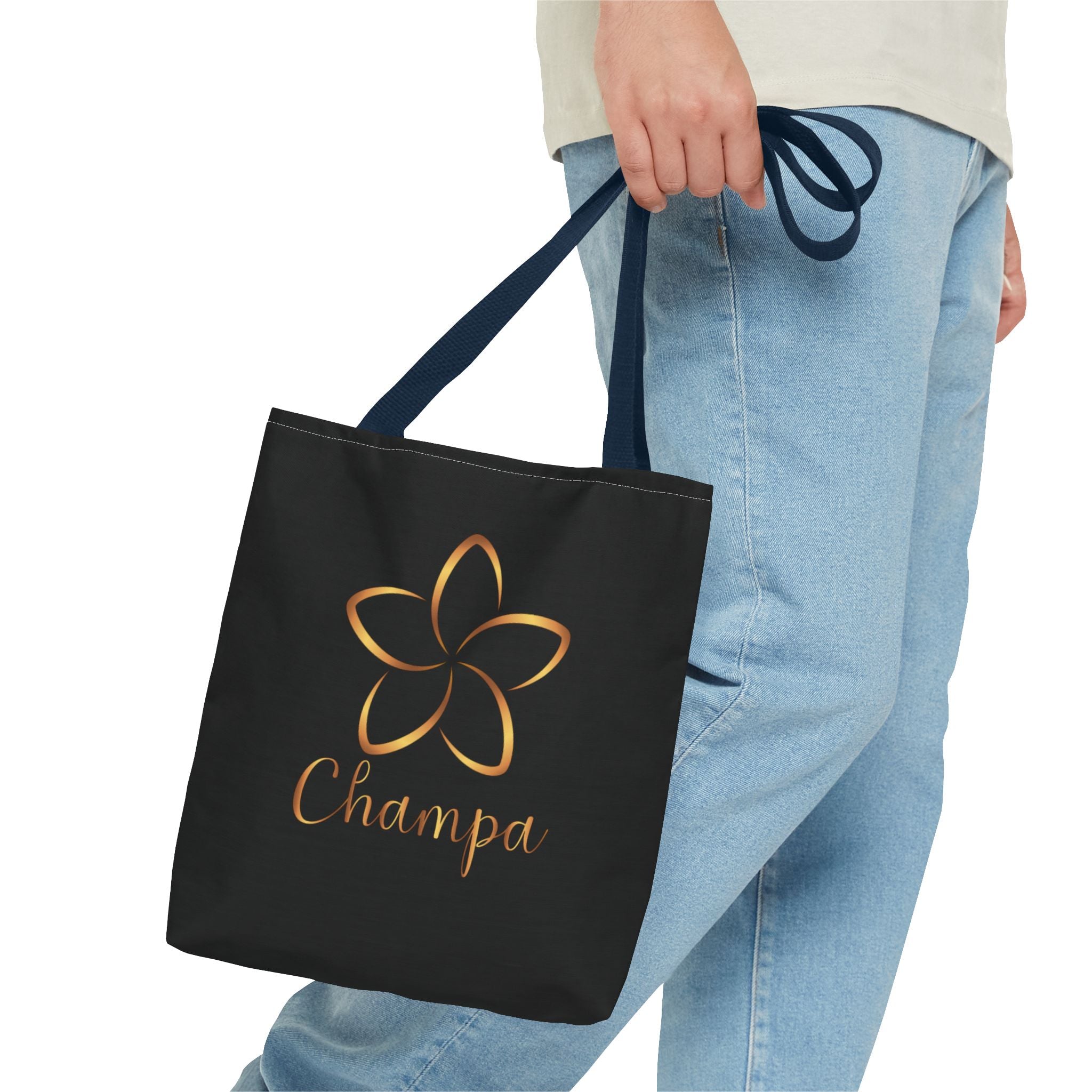 Champa Tote Bag | Inspirational Typography Canvas Tote - Image 19