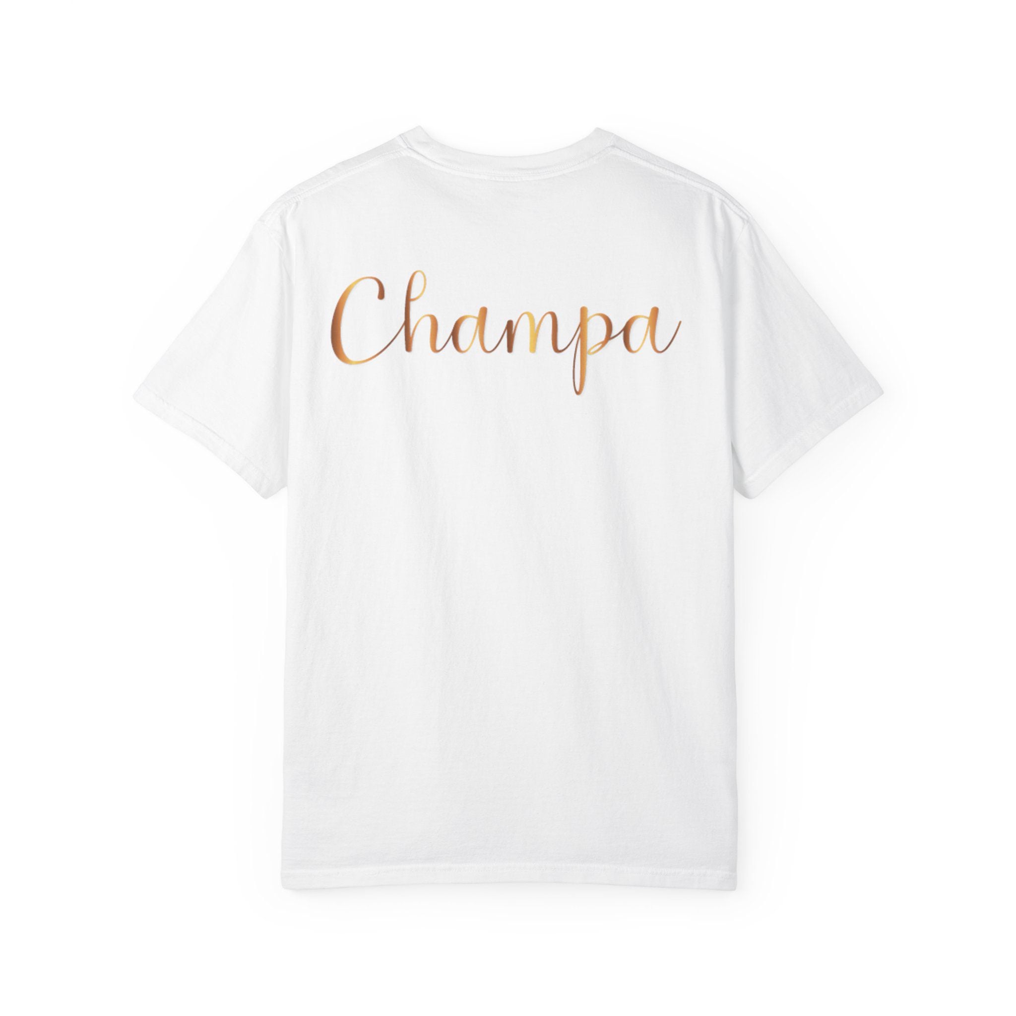 Champa T-shirt | Floral Logo Tee - Image 2