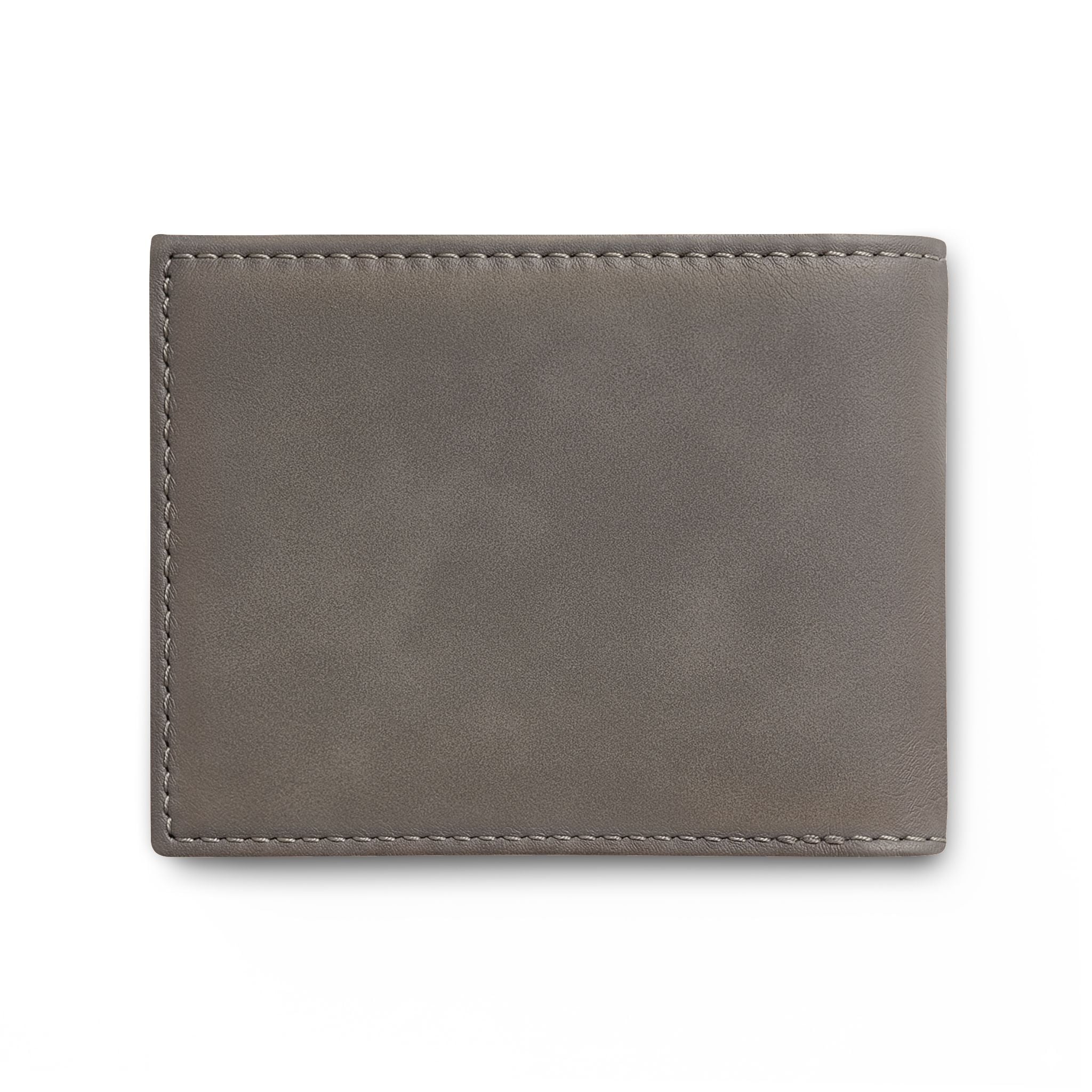 Champa Floral Bi-Fold Wallet — Personalized Leather Card Wallet with Flip - Image 3