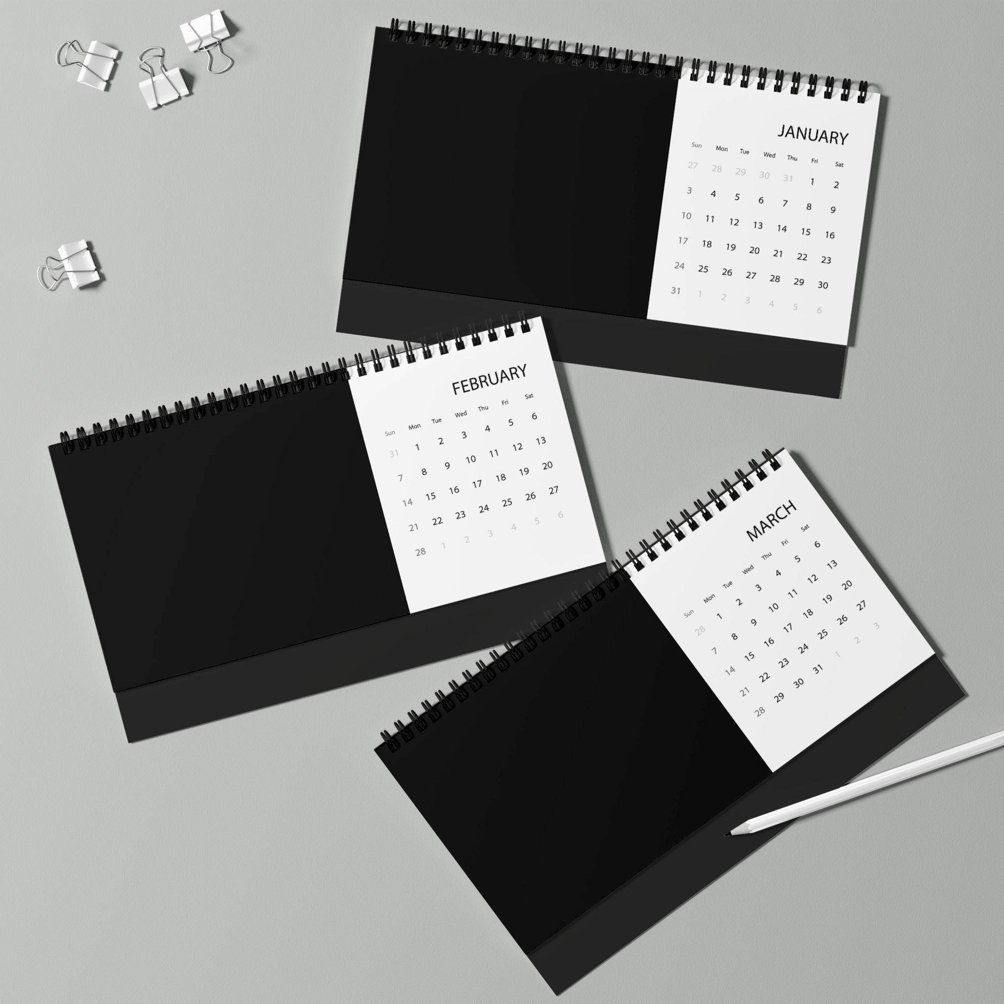 Desktop Calendar (2027 grid) - Image 4