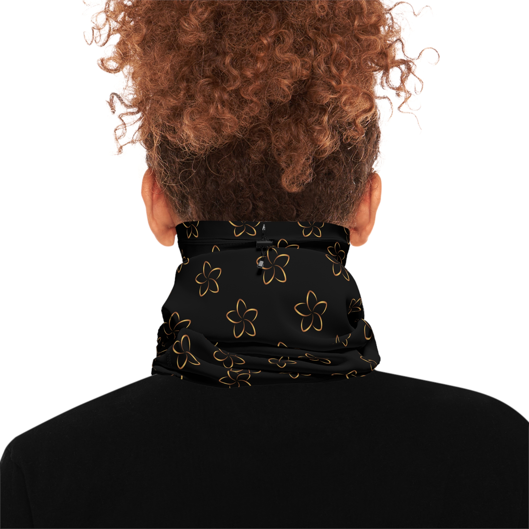 Winter Neck Gaiter With Drawstring - Image 4