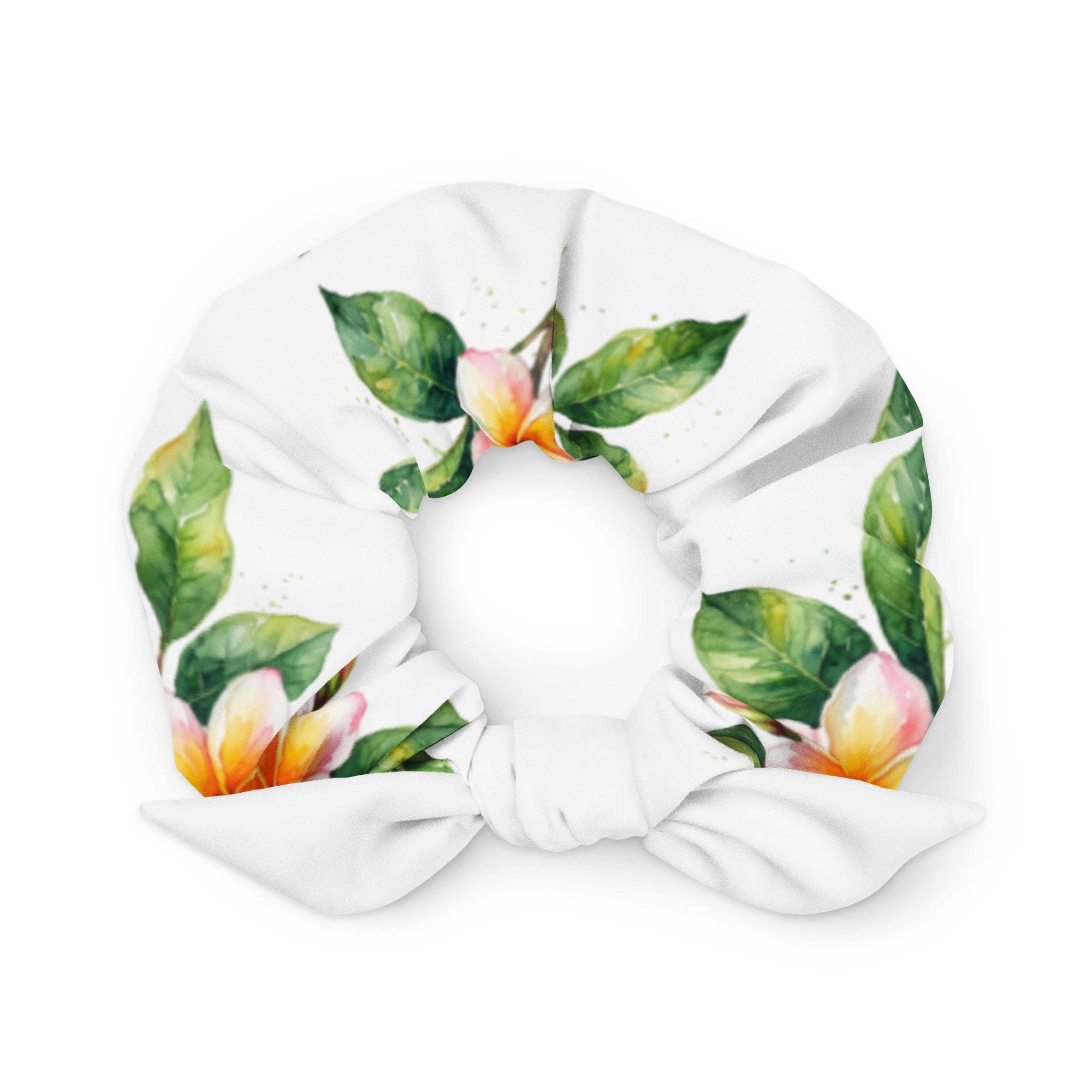 Plumeria Scrunchie