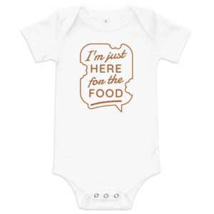 Here For The Food Baby Short Sleeve One Piece