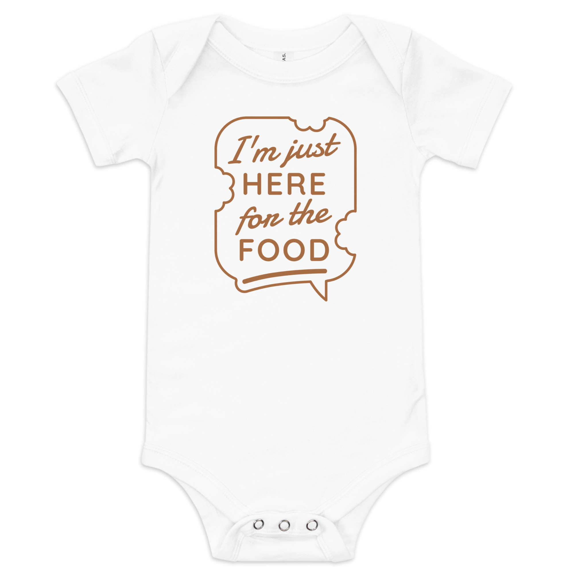Here For The Food Baby Short Sleeve One Piece