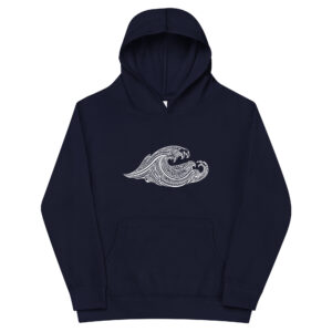 Kids fleece Tattoo Wave hoodie