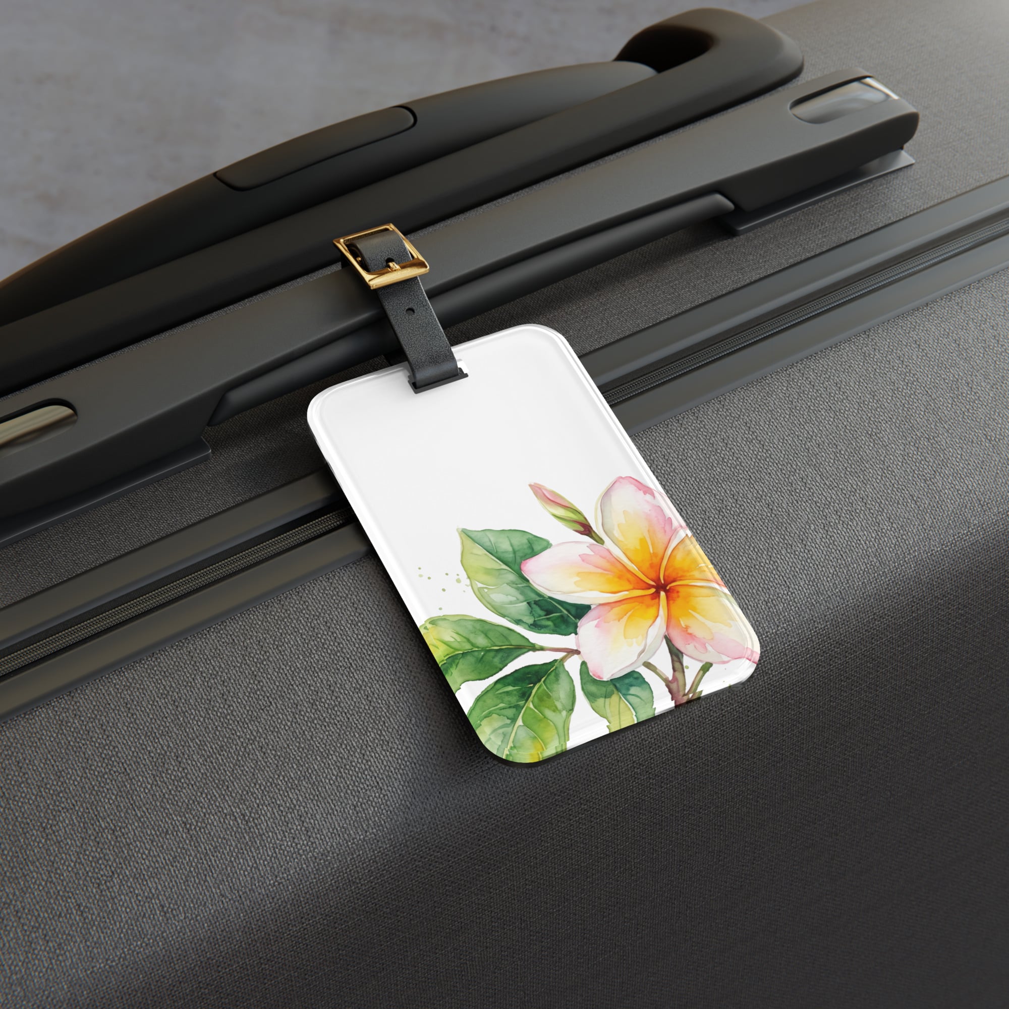 Plumeria Luggage tag - Image 3