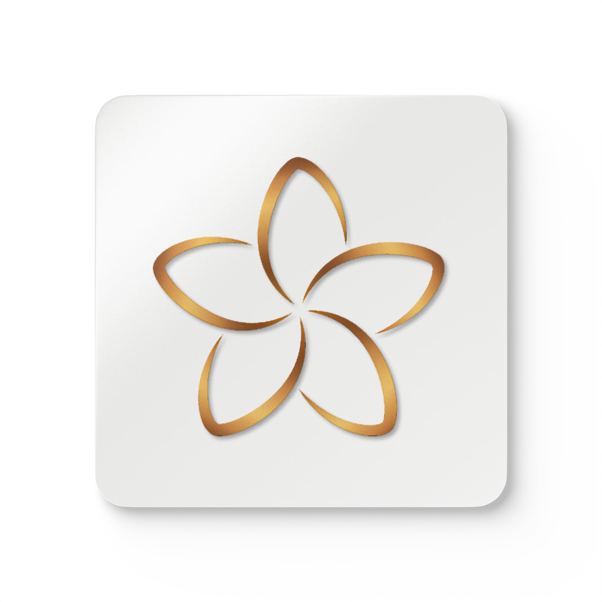 Hardboard Coasters with Cork Bottom (Set of 4) - Image 2
