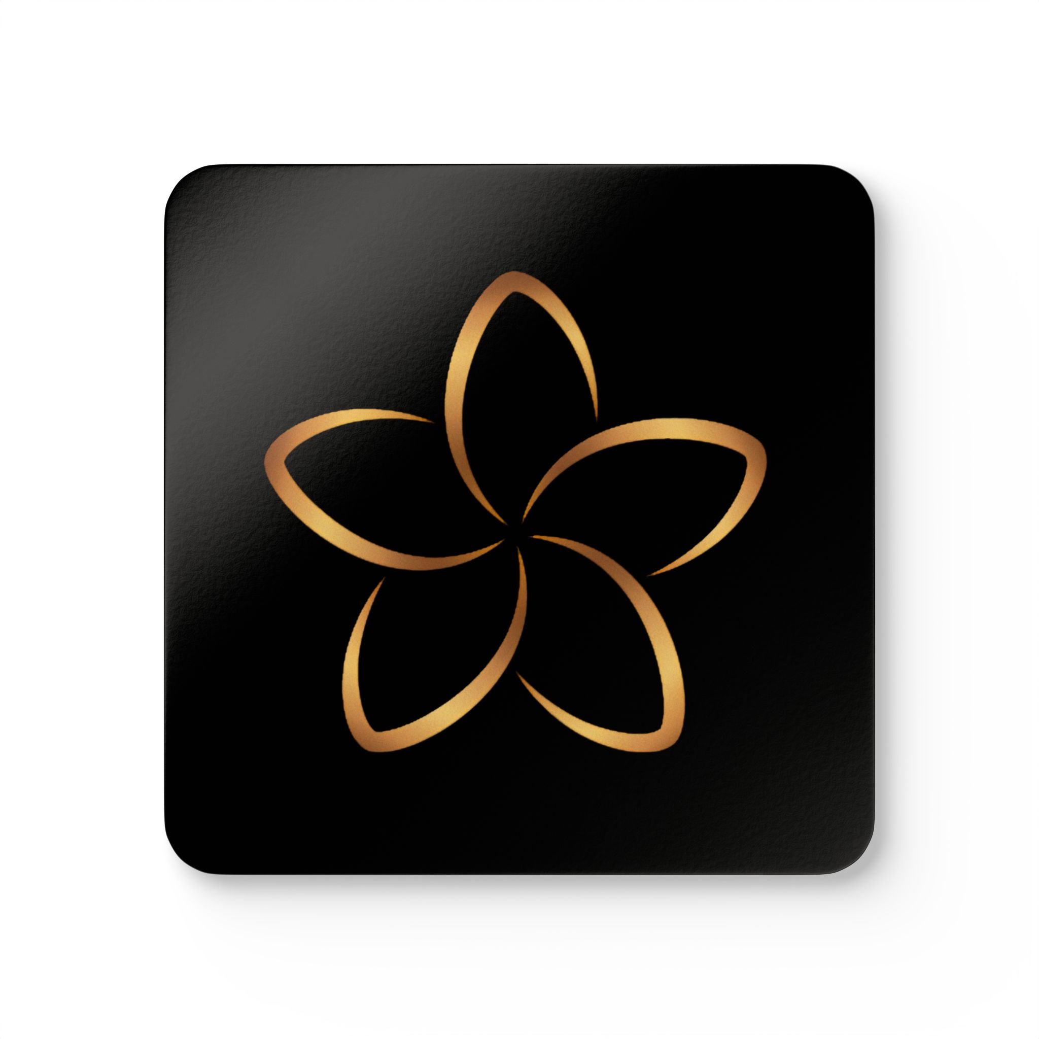 Hardboard Coasters with Cork Bottom (Set of 4) - Image 2
